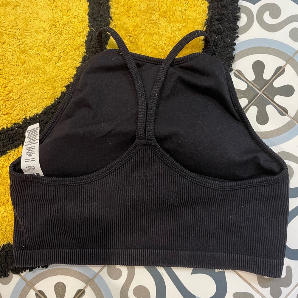 Joylab ribbed padded sports bra - Large